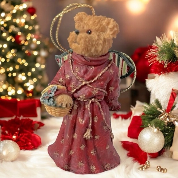 Boyds Bears Longaberger Exclusive Crystal Angelfrost Bearstone Christmas Ornamen - Picture 1 of 11